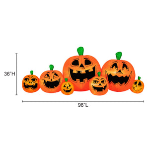 Occasions AIRFLOWZ  INFLATABLE PUMPKIN PATCH 8 FT, 3 ft Tall, Orange