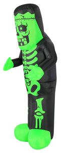 Occasions 7' INFLATABLE SKELETON MONSTER, 3 ft Tall, Multicolored