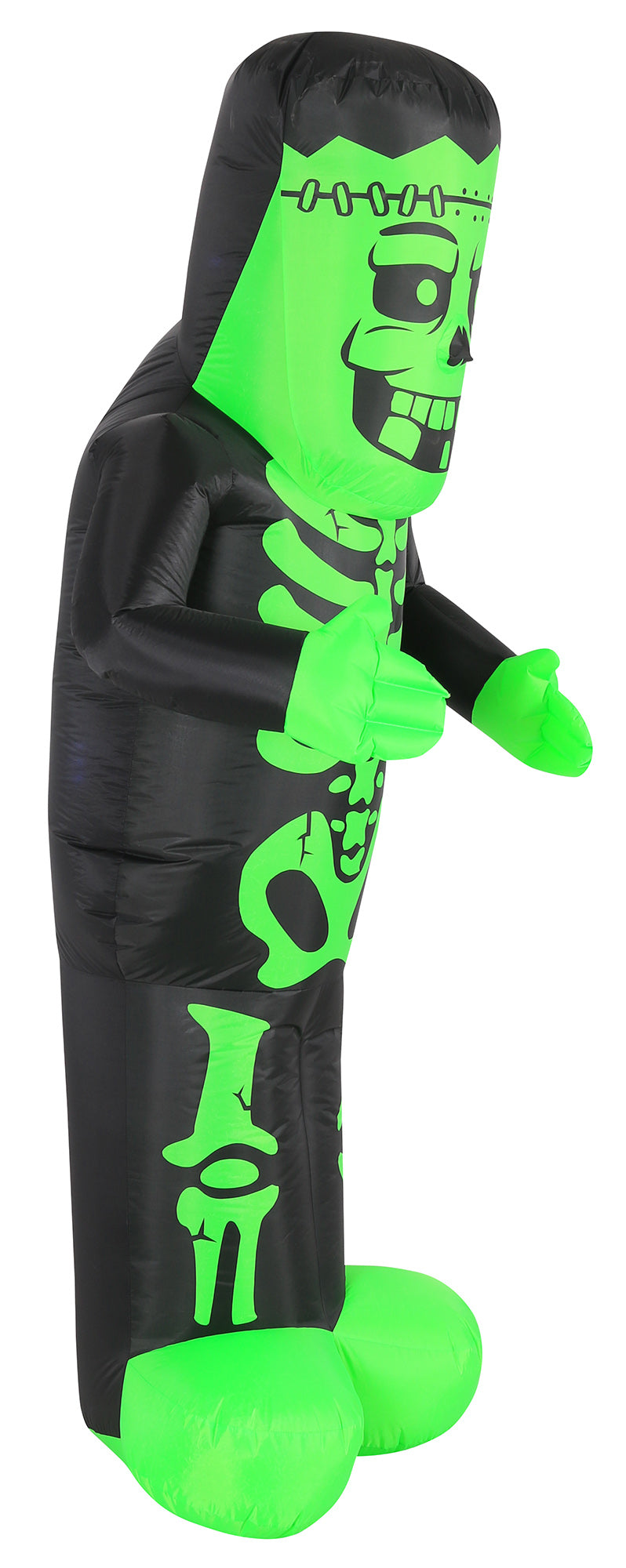 Occasions 7' INFLATABLE SKELETON MONSTER, 3 ft Tall, Multicolored