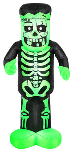 Load image into Gallery viewer, Occasions 7&#39; INFLATABLE SKELETON MONSTER, 3 ft Tall, Multicolored
