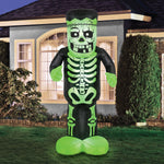 Load image into Gallery viewer, Occasions 7&#39; INFLATABLE SKELETON MONSTER, 3 ft Tall, Multicolored
