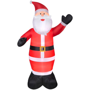 Gemmy Christmas Inflatable Santa  , 8 ft Tall, Multi