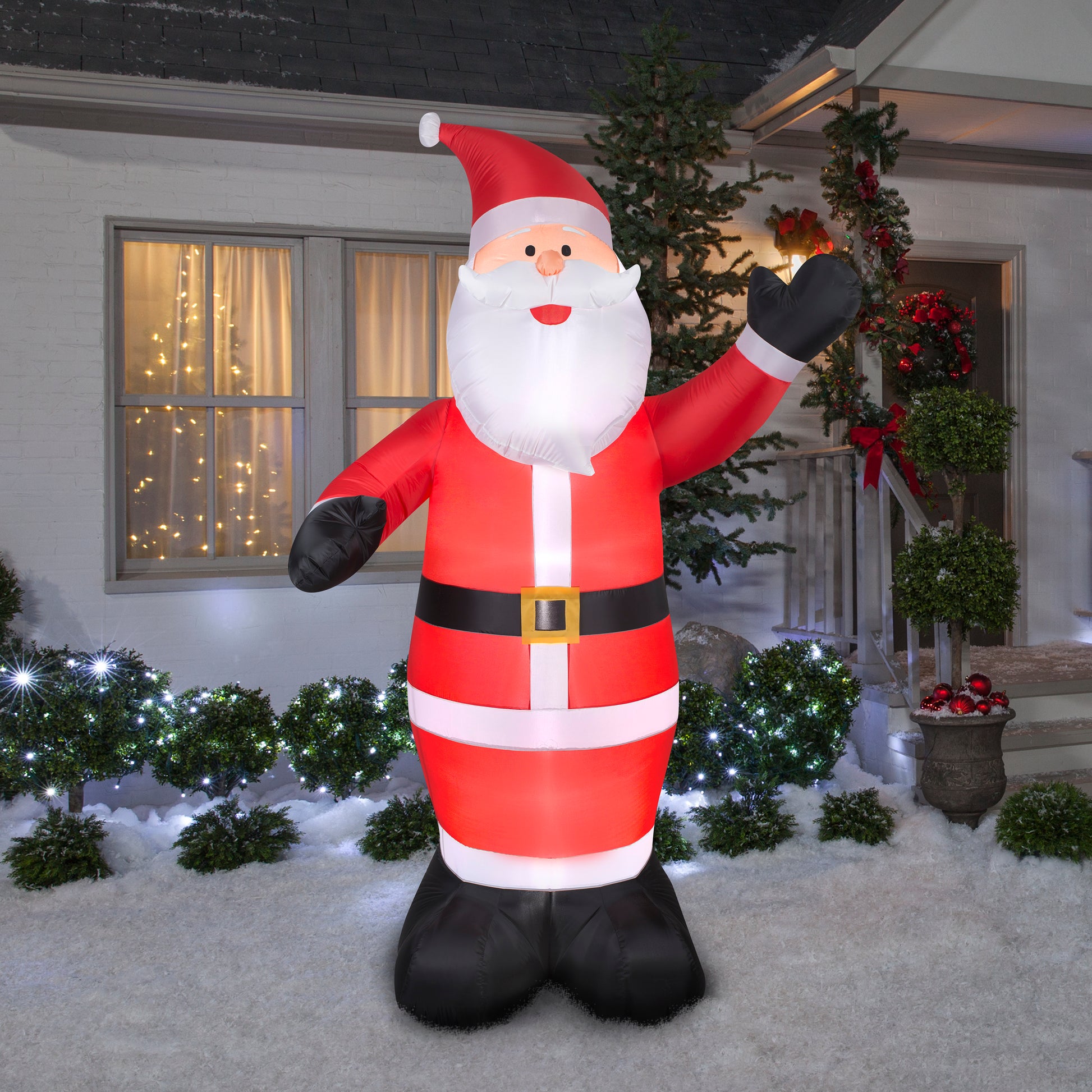 Christmas Inflatable Santa , 8 ft Tall lifestyle