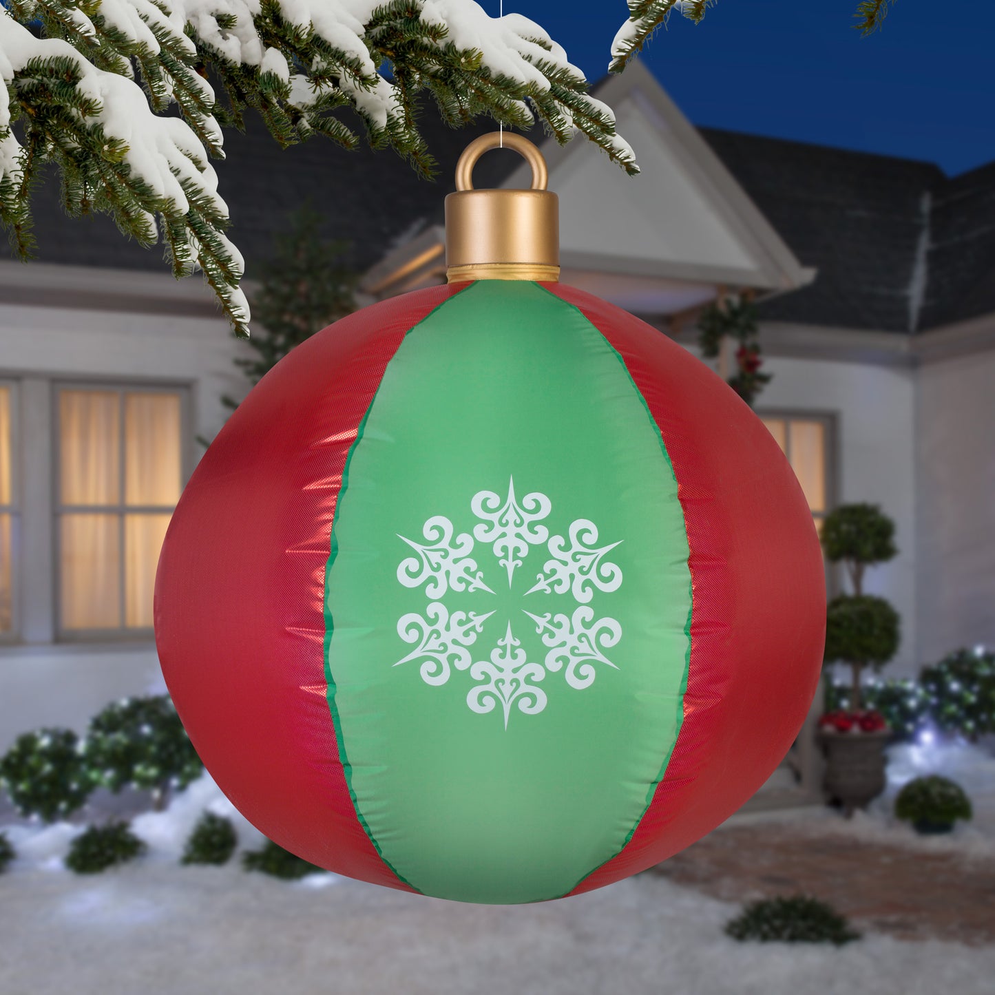 2.5' Mixed Media Hanging Ball Ornament Christmas Inflatable lifestyle