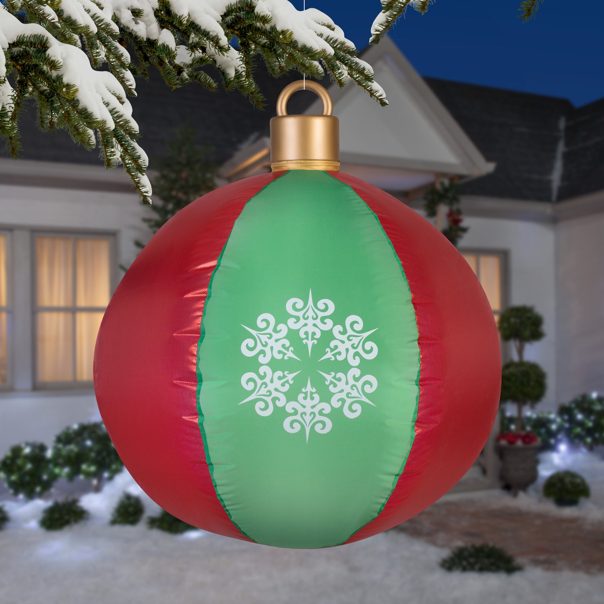 2.5' Mixed Media Hanging Ball Ornament Christmas Inflatable lifestyle