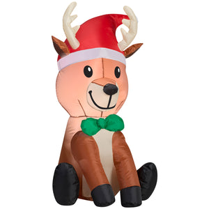 3.5' Airblown Outdoor Reindeer Christmas Inflatable