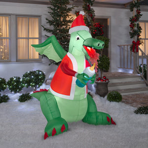Airblown Dragon Lighting Candle Christmas Inflatable