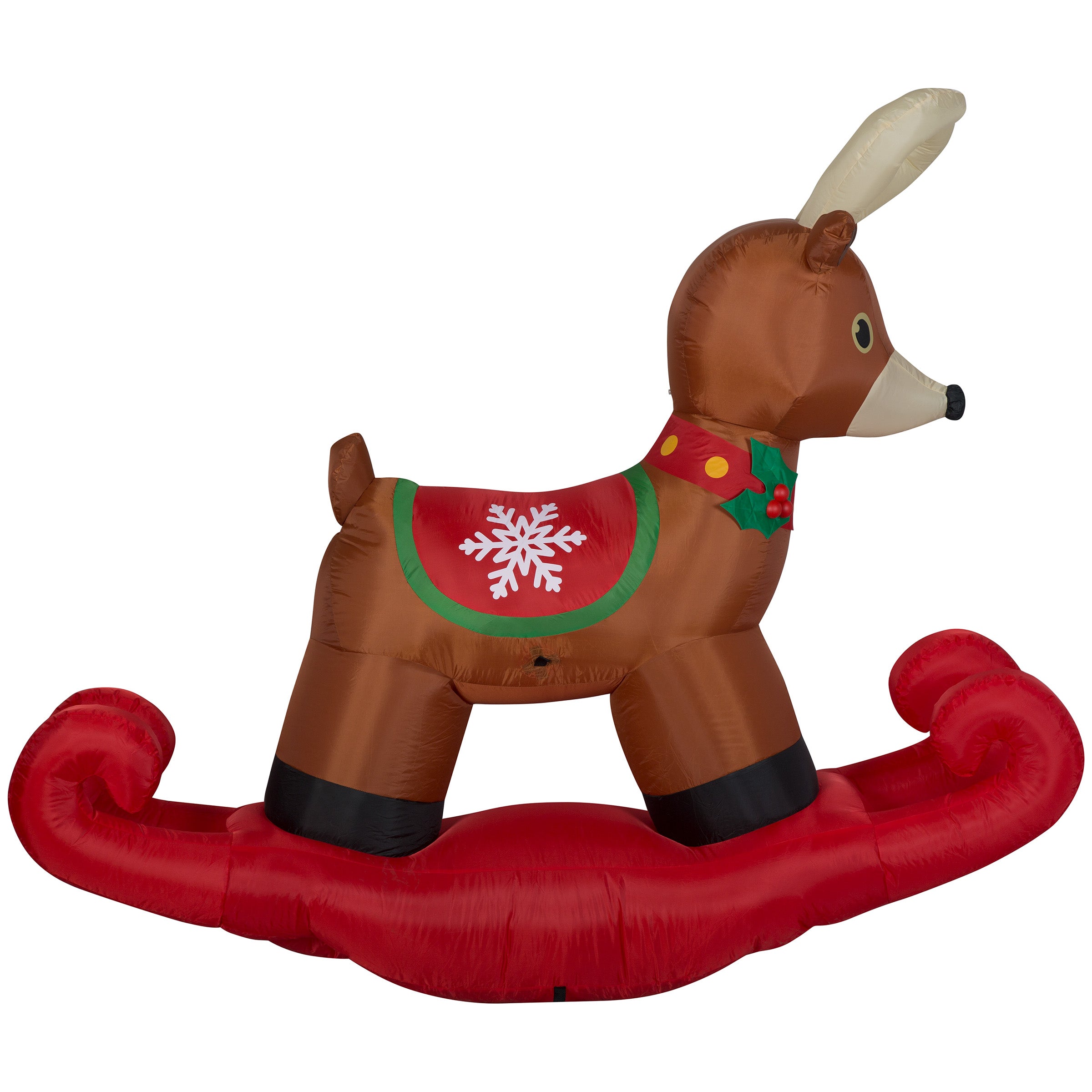 6' Wide Airblown Rocking Reindeer Christmas Inflatable