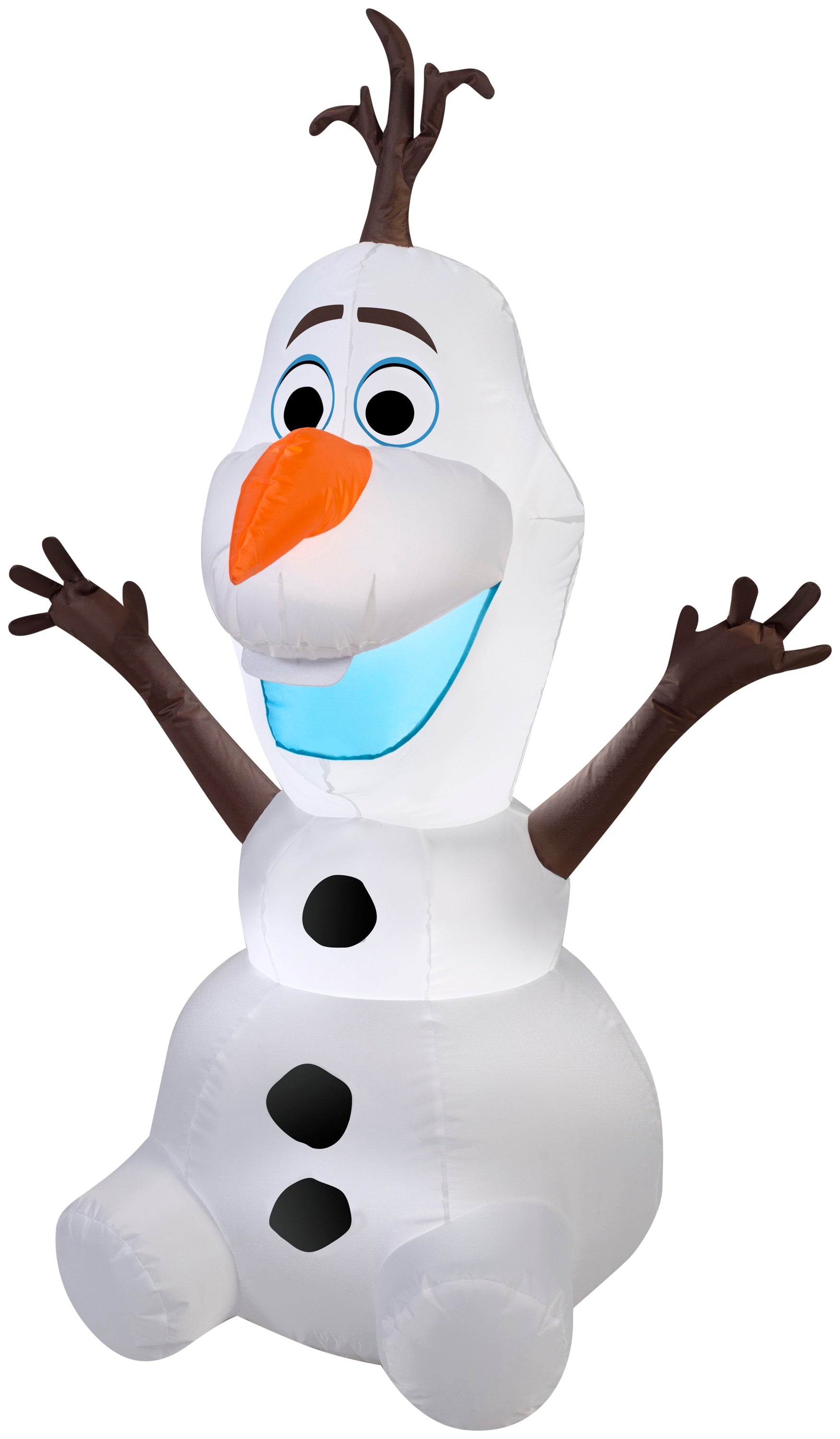 Christmas Inflatable Olaf in Sitting Pose, 4 ft Tall