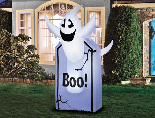 3.5' Inflatable TOMBSTONE & Ghost lifestyle