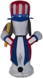 Load image into Gallery viewer, Gemmy Airblown Inflatable Patriotic Snoopy, 3.5 ft Tall
