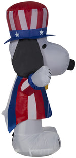 Load image into Gallery viewer, Gemmy Airblown Inflatable Patriotic Snoopy, 3.5 ft Tall
