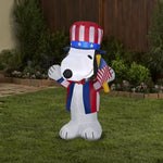 Load image into Gallery viewer, Gemmy Airblown Inflatable Patriotic Snoopy, 3.5 ft Tall
