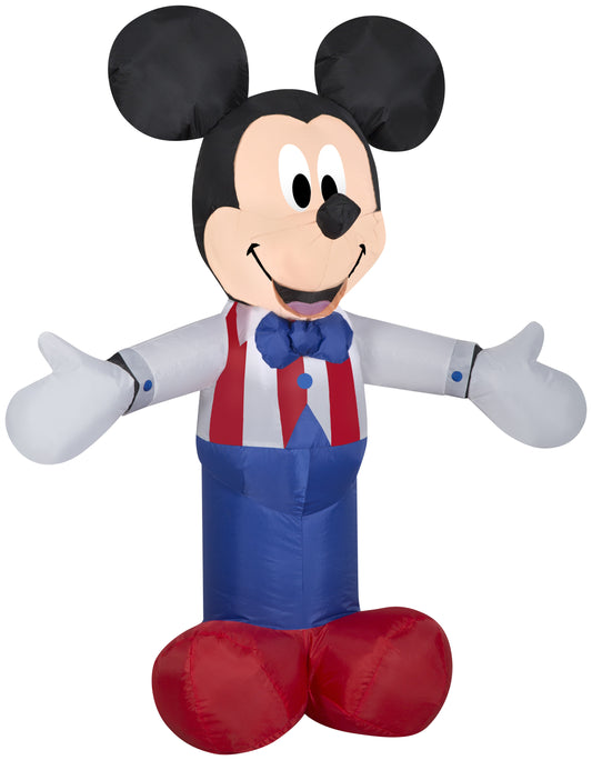 Inflatable Patriotic Mickey Mouse, 3.5 ft Tall