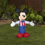 Load image into Gallery viewer, Gemmy Airblown Inflatable Patriotic Mickey Mouse, 3.5 ft Tall
