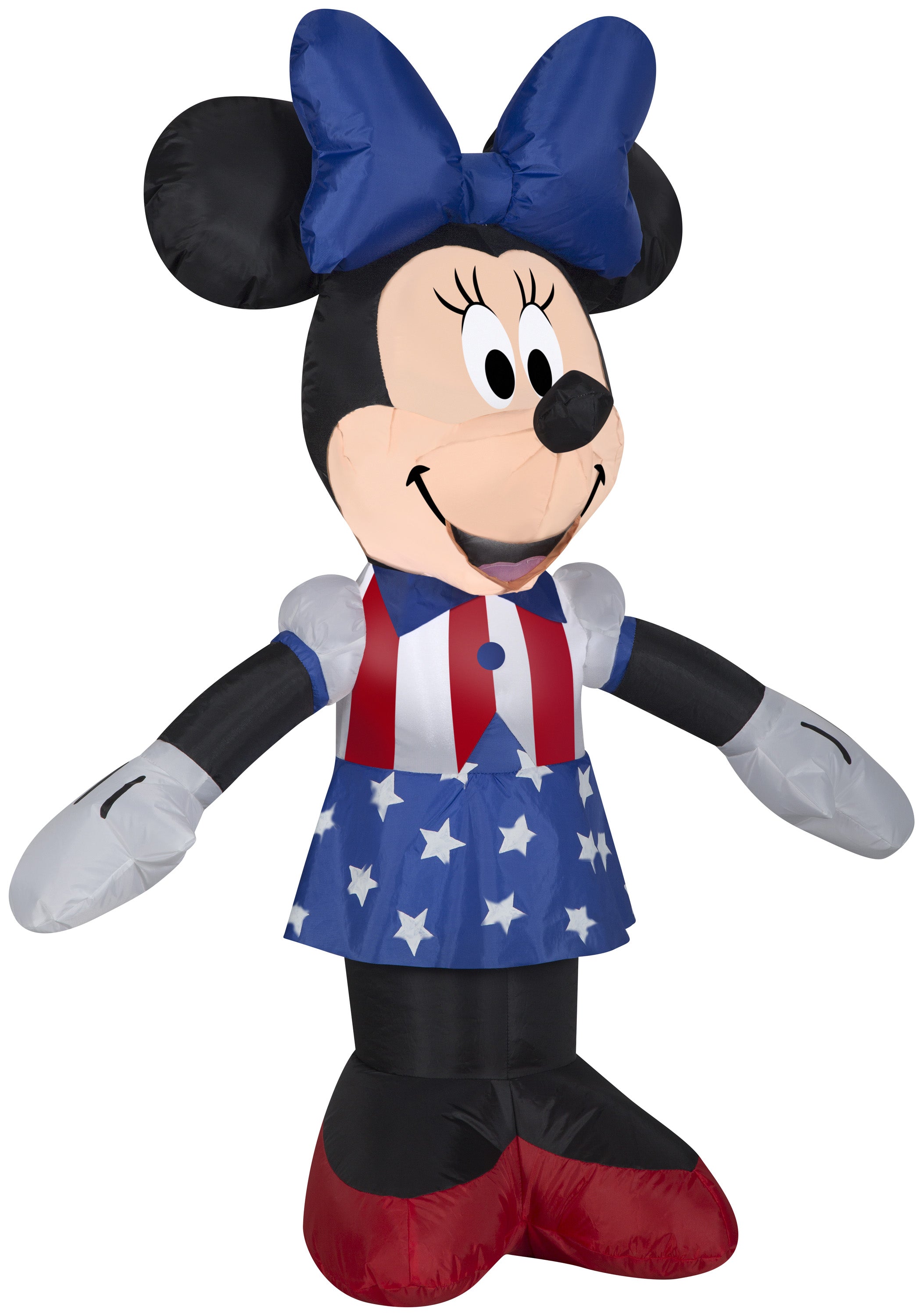 Gemmy Airblown Inflatable Patriotic Minnie Mouse, 3.5 ft Tall