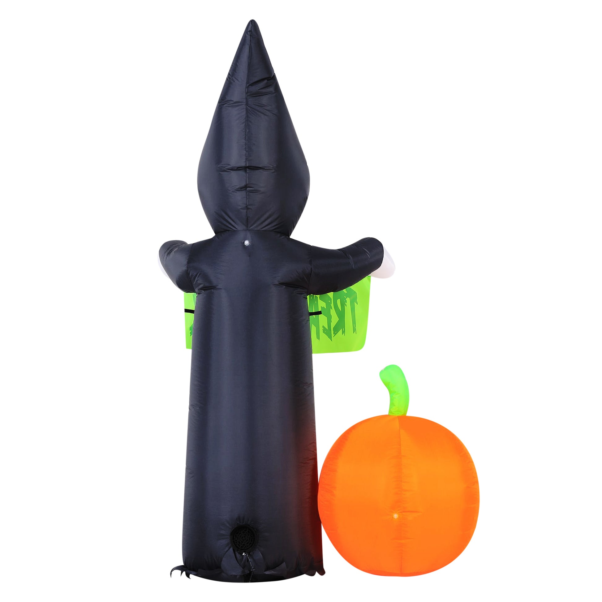 Occasions 5.5' INFLATABLE REAPER AND PUMPKIN SCENE, 5.5 ft Tall, Multicolored image 5
