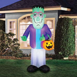 Occasions 7' INFLATABLE TRICK OR TREAT MONSTER, 7 ft Tall, Multicolored