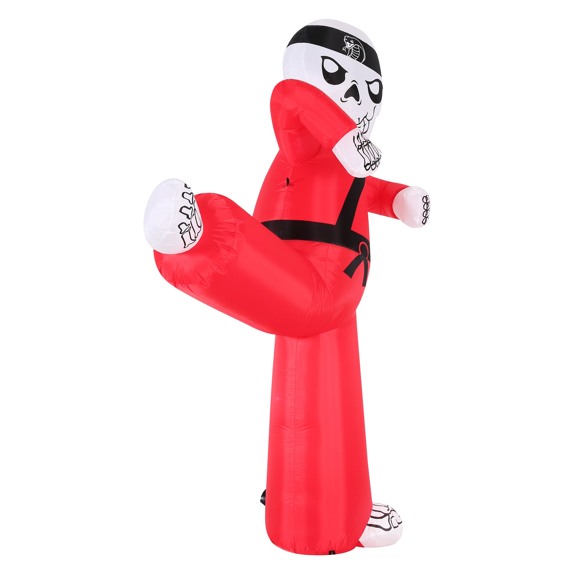 Occasions 6.5' INFLATABLE KARATE SKELETON, 6.5 ft Tall image 3