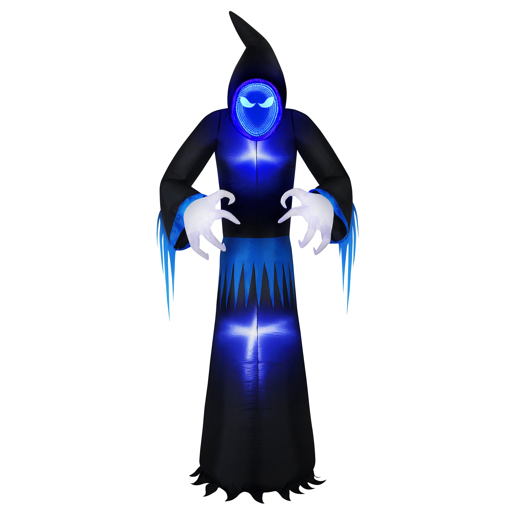 Occasions 8' INFLATABLE INFINITY MIRROR REAPER, 8 ft Tall, Multicolored
