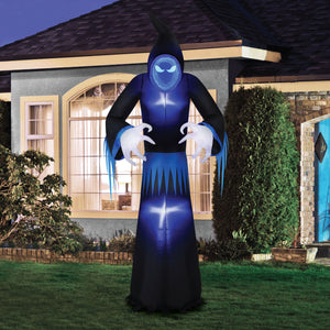 Occasions 8' INFLATABLE INFINITY MIRROR REAPER, 8 ft Tall, Multicolored