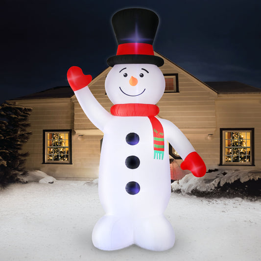 Occasions 20' INFLATABLE SNOWMAN, Tall lifestyle