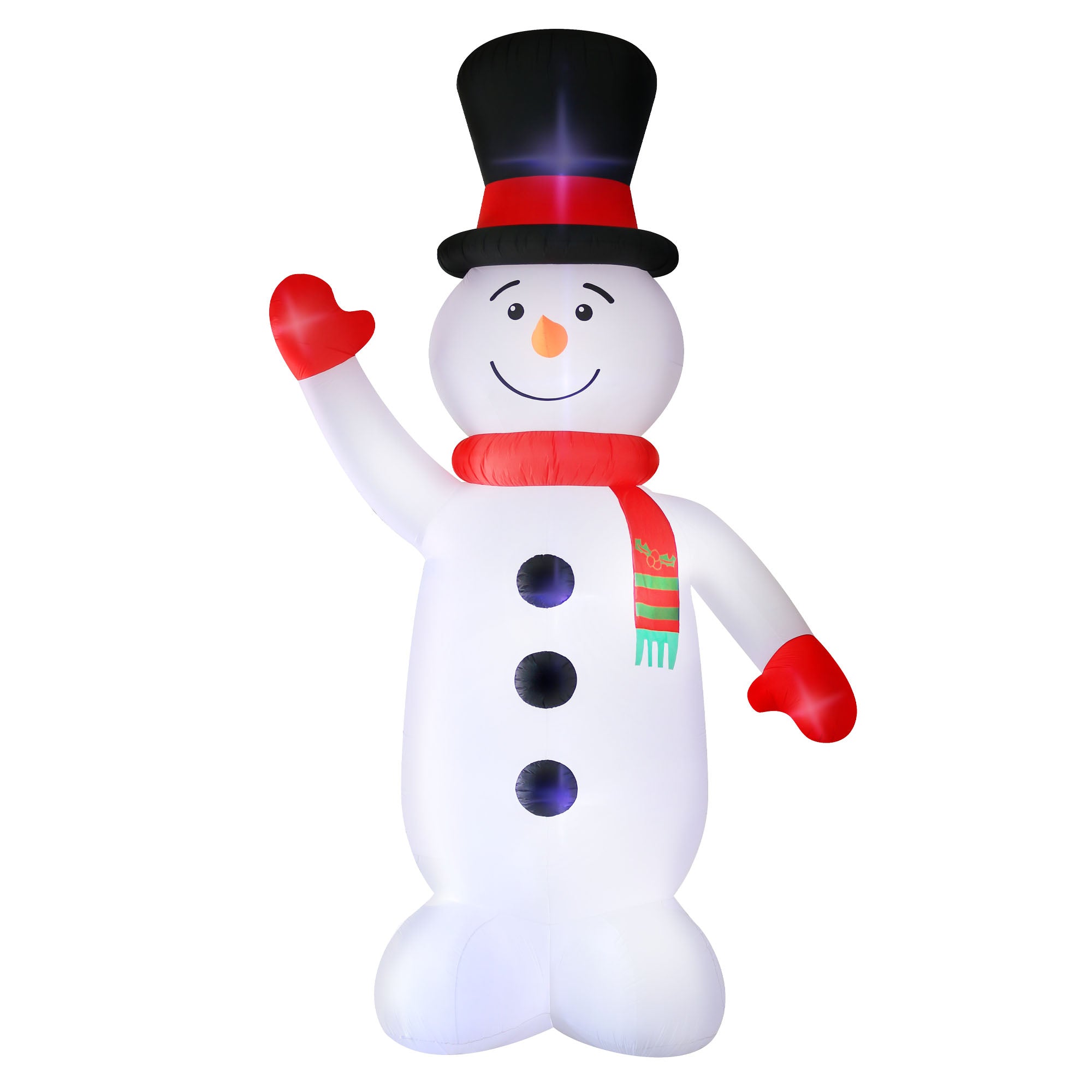 Occasions 20' INFLATABLE SNOWMAN,  Tall, Multicolored