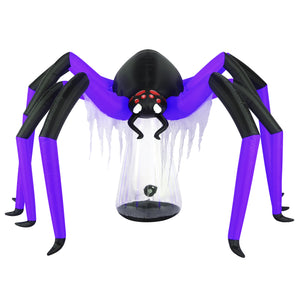 Occasions 9' INFLATABLE GIANT SPIDER, 5 ft Tall, Multicolored