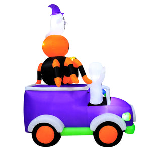 Occasions 10.5' INFLATABLE HALLOWEEN TRUCK, 10.5 ft Tall, Multicolored
