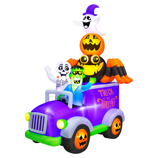 Occasions 10.5' INFLATABLE HALLOWEEN TRUCK, 10.5 ft Tall