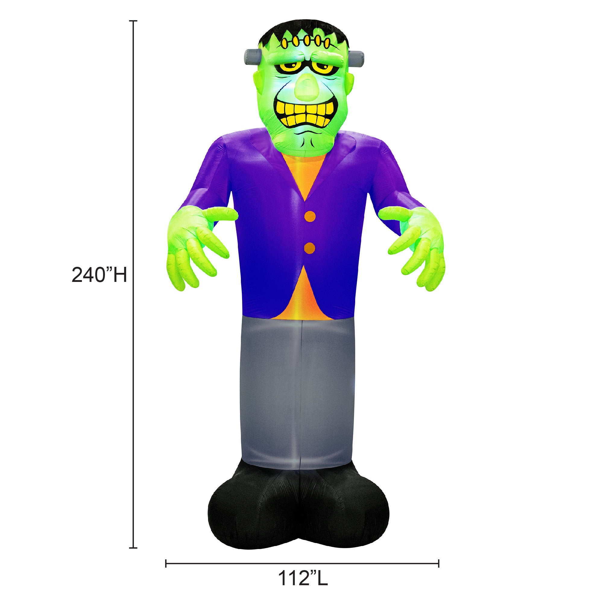 Occasions AIRFLOWZ  INFLATABLE MONSTER 20 FT, Tall, Grey