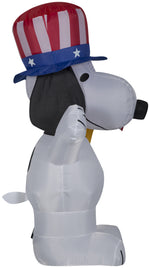 Load image into Gallery viewer, Gemmy Airblown Inflatable Patriotic Snoopy, 3.5 ft Tall
