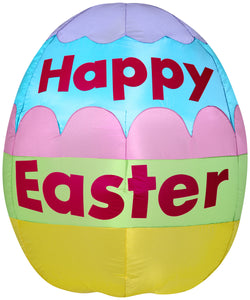 Gemmy Airblown Inflatable Easter Egg, 2.5 ft Tall, pink