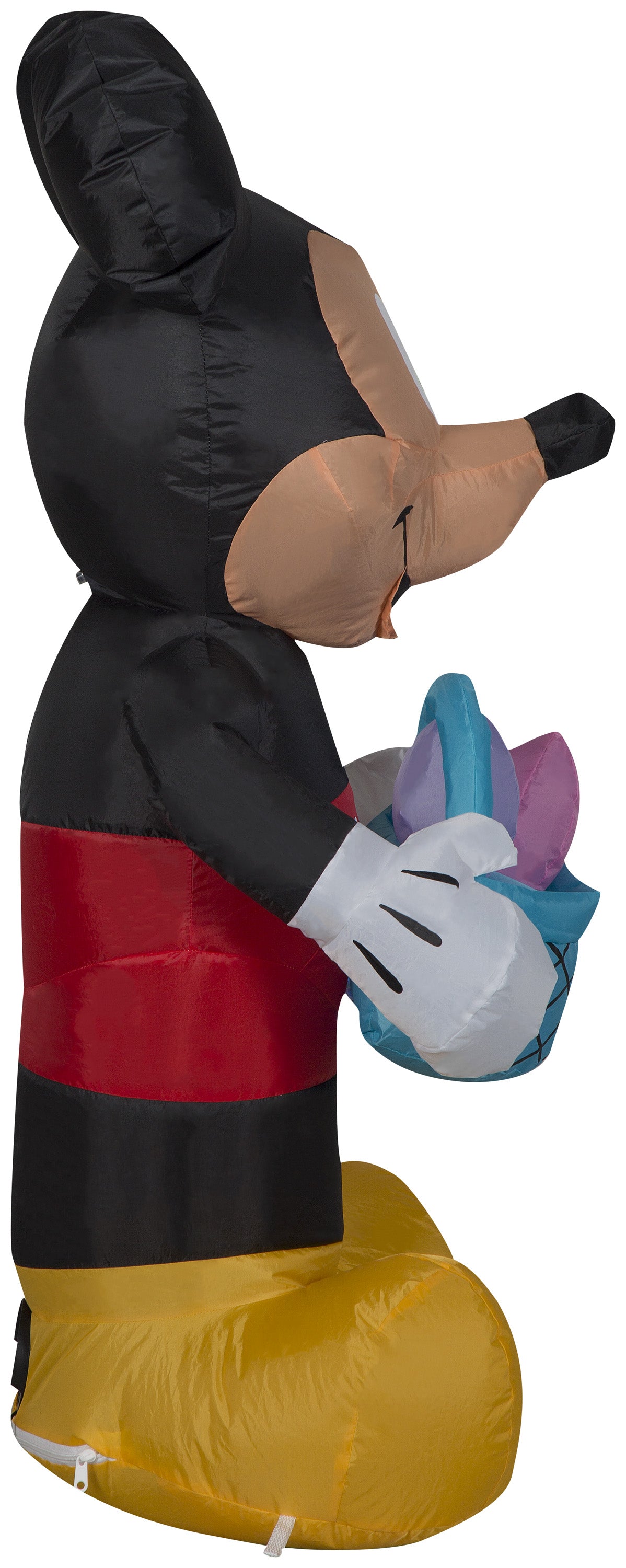 3.5-Ft Mickey Mouse with Basket Easter Inflatable image 3