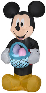 Load image into Gallery viewer, Gemmy Airblown Inflatable Mickey Mouse with Easter Basket, 3.5 ft Tall
