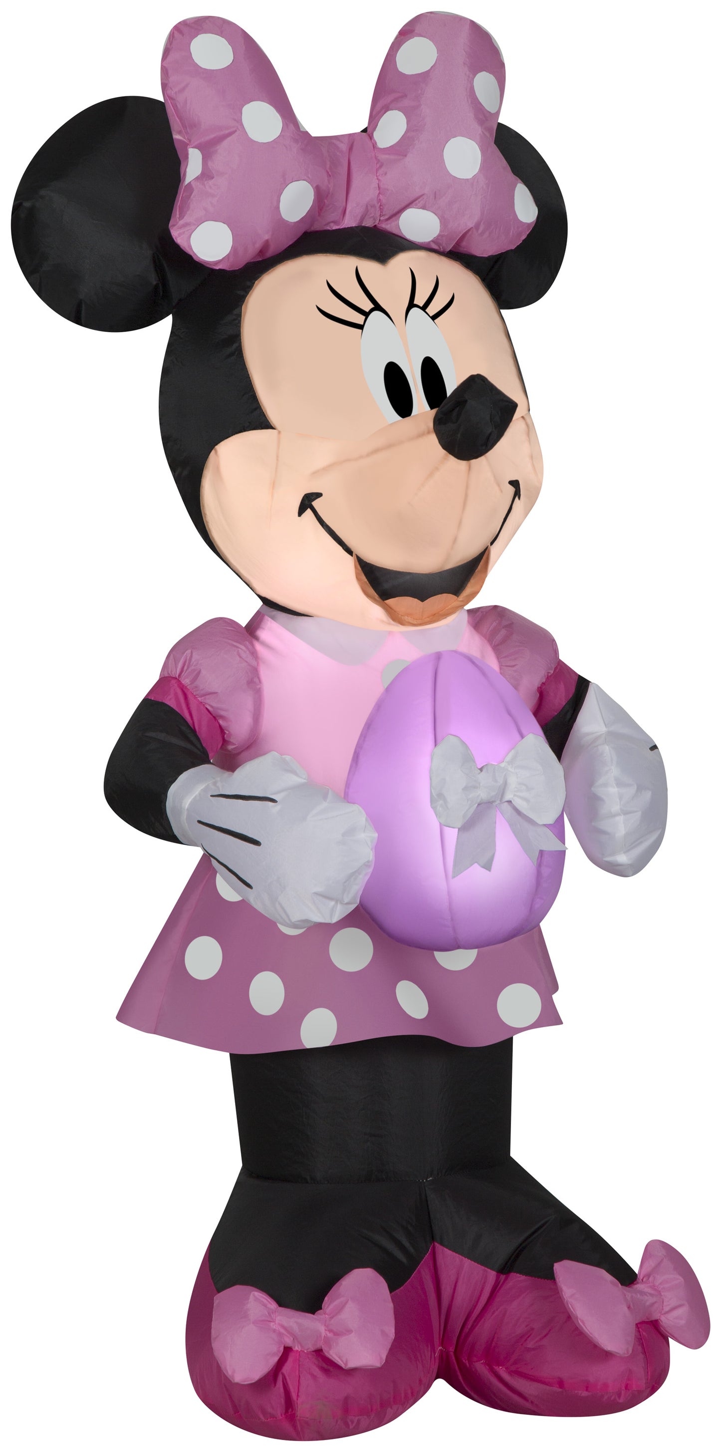 3.5-Ft Minnie Mouse in Pink Polka Dot Dress Easter Inflatable