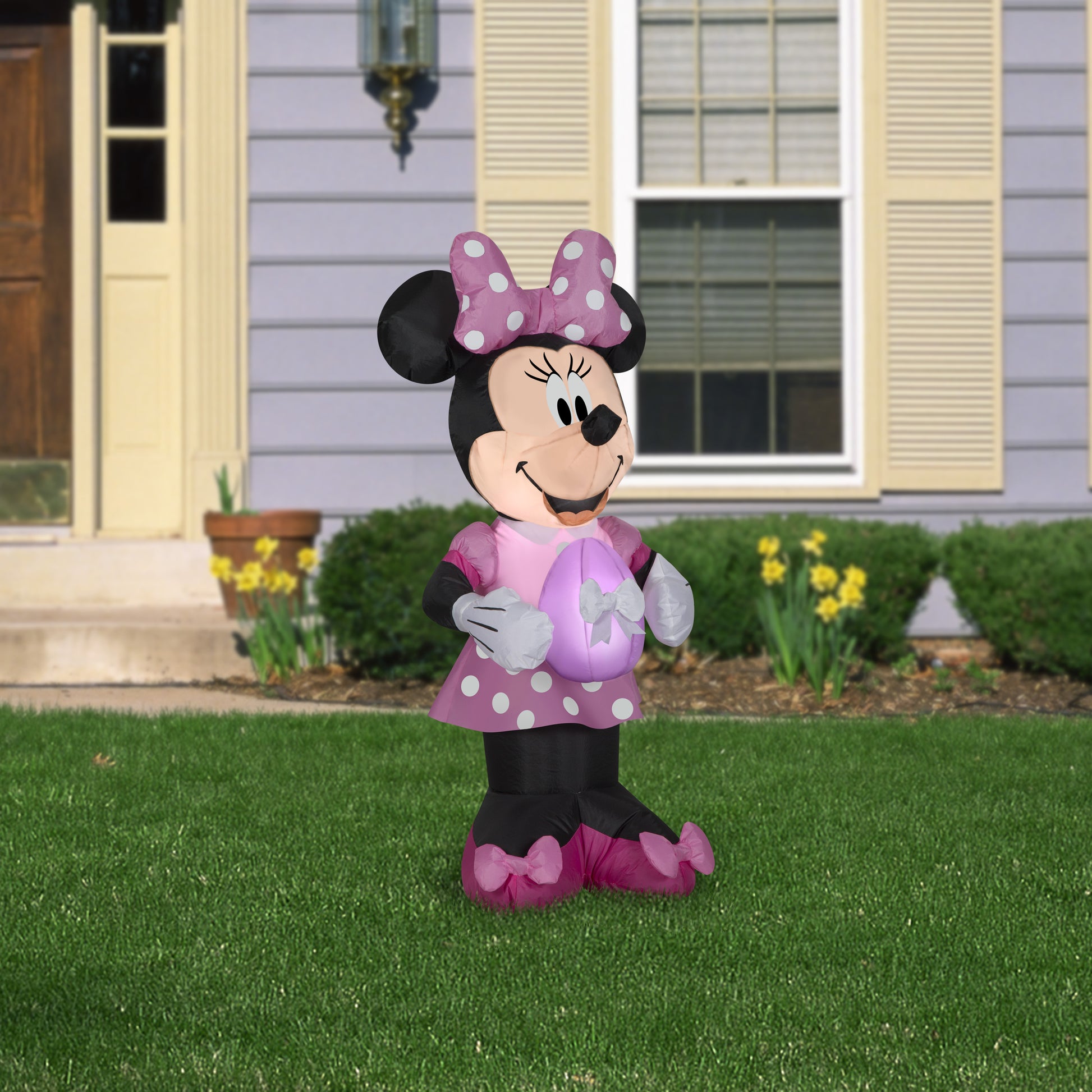 3.5-Ft Minnie Mouse in Pink Polka Dot Dress Easter Inflatable lifestyle
