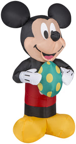 Load image into Gallery viewer, Gemmy Airdorable Airblown Easter Mickey Mouse w/Egg Disney, Black
