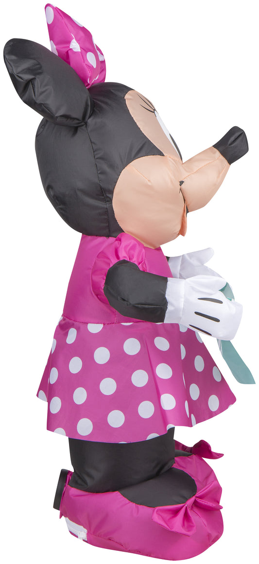 Gemmy Airdorable Airblown Minnie w/Banner Disney, Pink