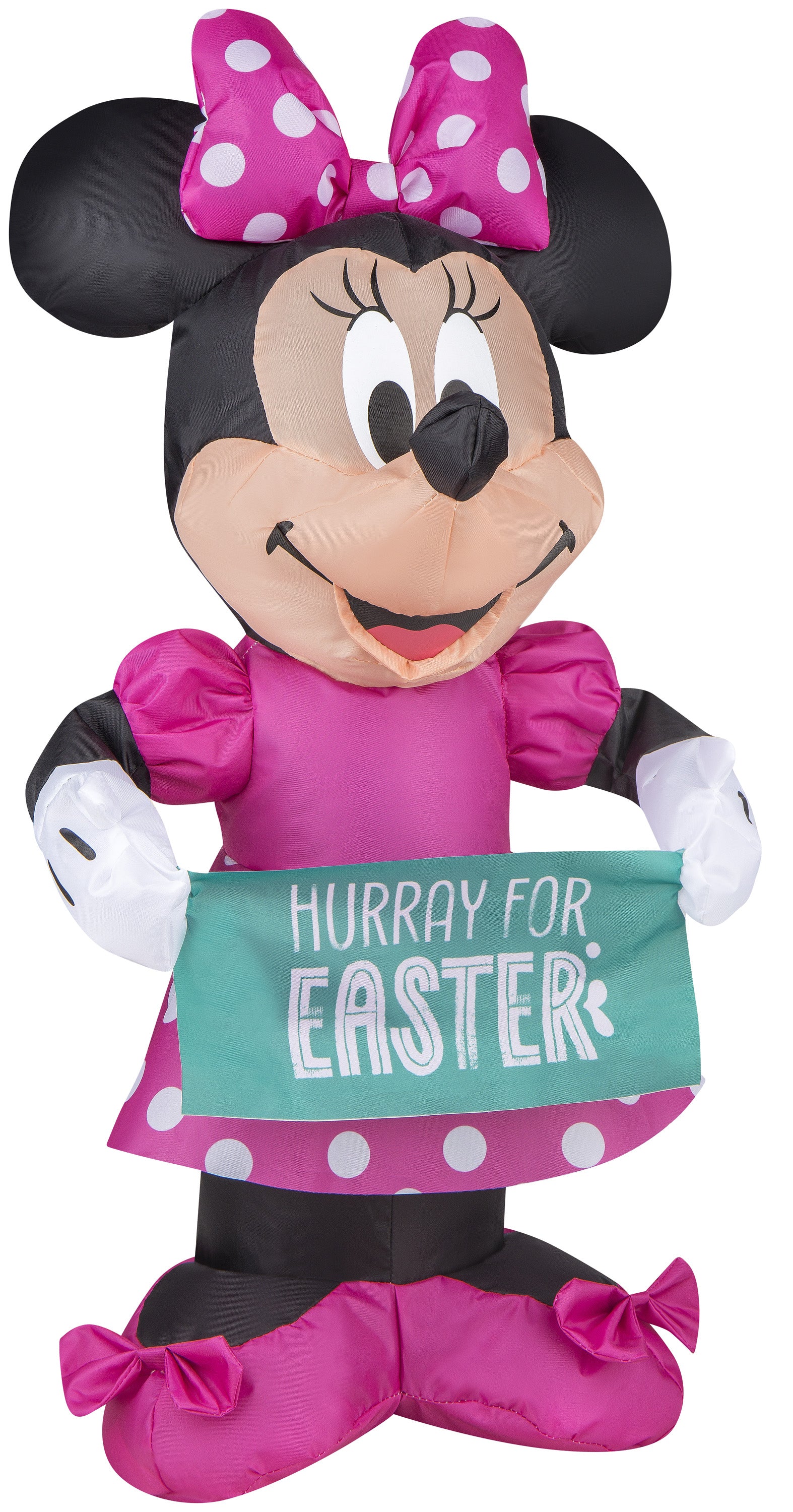 Gemmy Airdorable Airblown Minnie w/Banner Disney, Pink