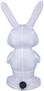 Gemmy Airdorable Airblown Whimsical Easter Bunny, White