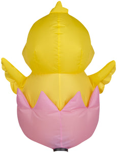 Gemmy Airdorable Airblown Easter Hatching Chick, Yellow