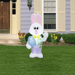 Load image into Gallery viewer, Gemmy 4 ft Airblown Easter Bunny, White
