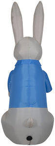 Gemmy 7 ft Airblown Dapper Easter Bunny w/Egg, Multicolored