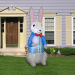 Load image into Gallery viewer, Gemmy 7 ft Airblown Dapper Easter Bunny w/Egg, Multicolored
