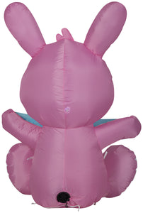 3.5' Airblown Outdoor Happy Easter Pink Bunny Spring Inflatable
