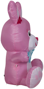 3.5' Airblown Outdoor Happy Easter Pink Bunny Spring Inflatable
