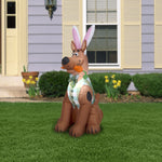 Load image into Gallery viewer, Gemmy 4 ft Airblown Scooby in Easter Outfit SM, Brown
