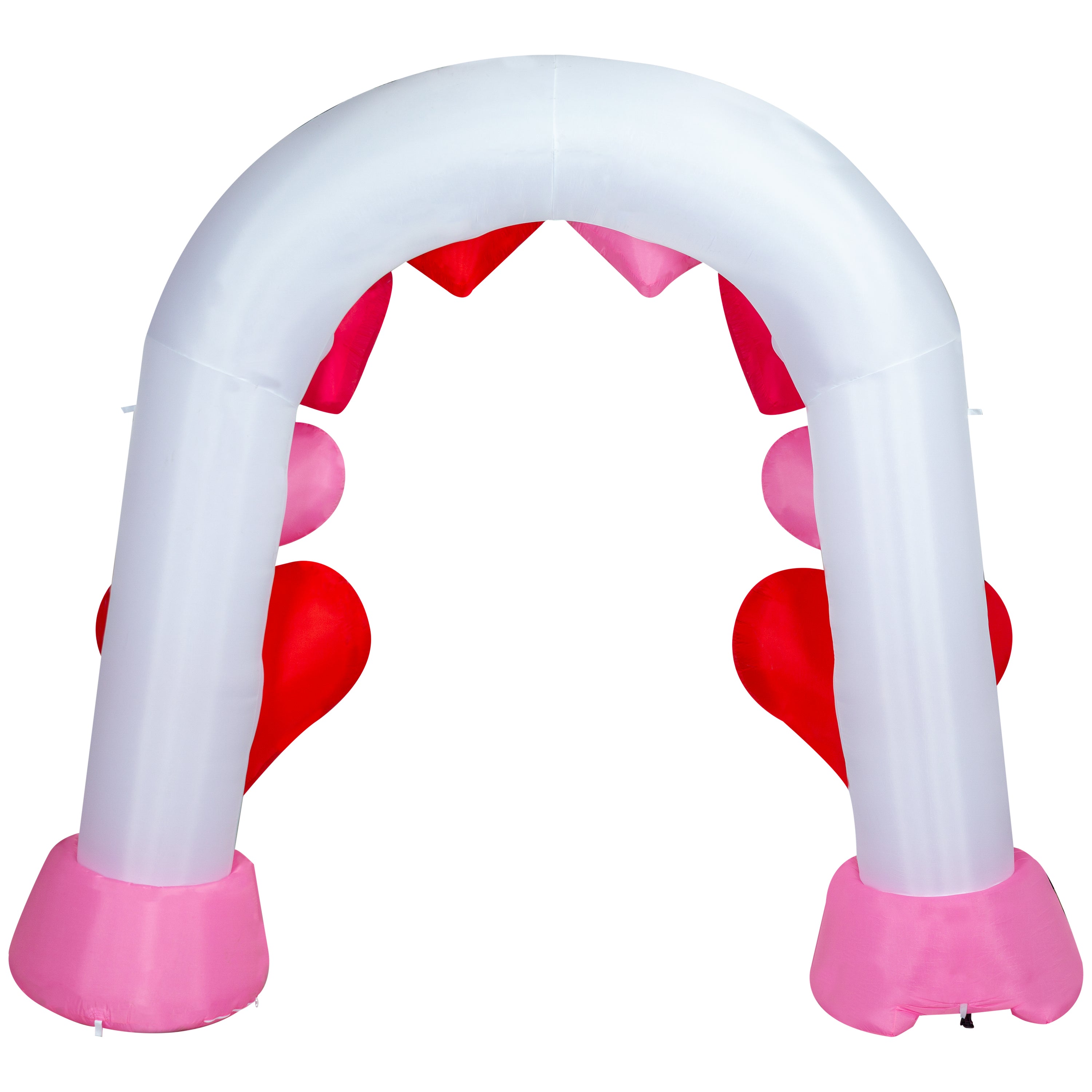 Gemmy Airblown Inflatable Archway Heart, 9.5 ft Tall, Red