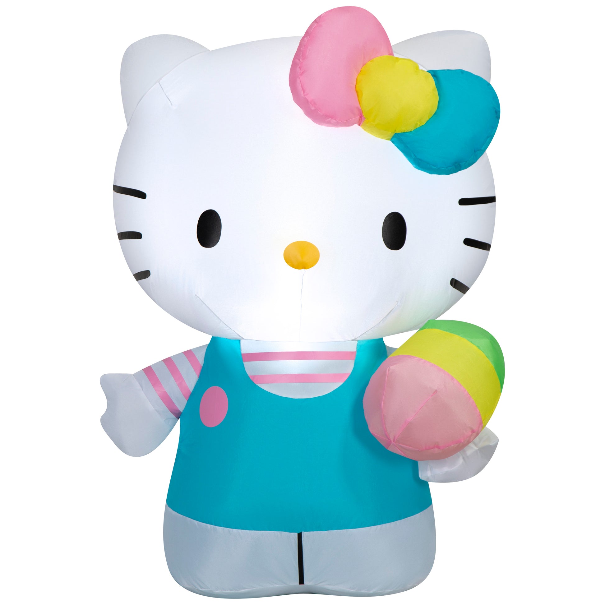 3-Ft Hello Kitty with Spring Blooms Easter Inflatable